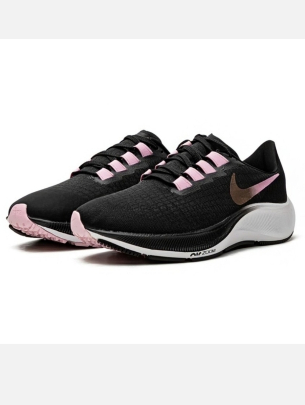 Nike Pegasus Zoom Black Pink White Trainers Sneakers Size 10